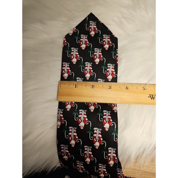 Holiday Tie Santa Clause Naughty or Nice List 100% silk, Classic 59" - Picture 6 of 6